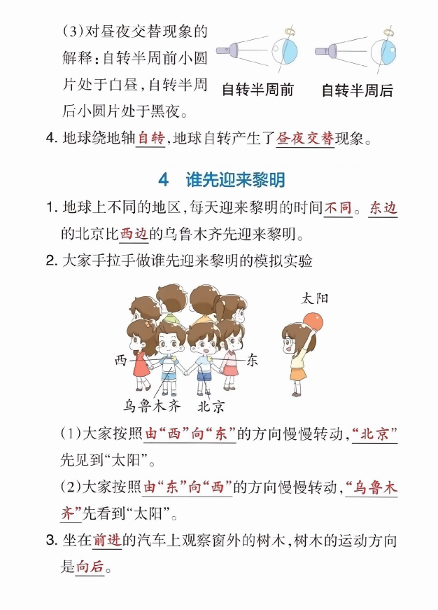 六年级上册科学第二单元知识点总结（教科版）