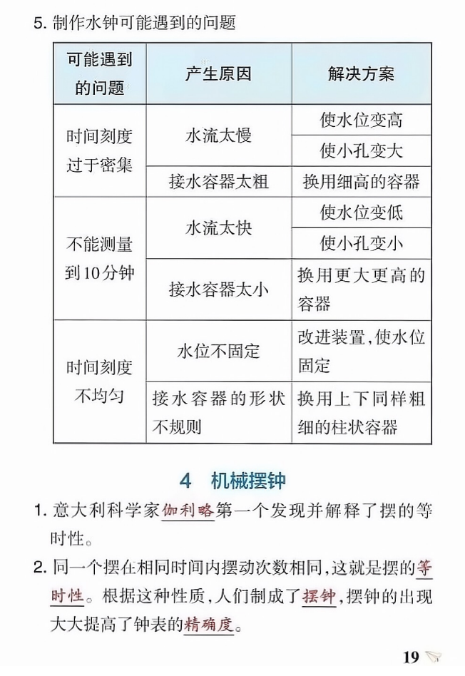 五年级上册科学第三单元知识点总结（教科版）